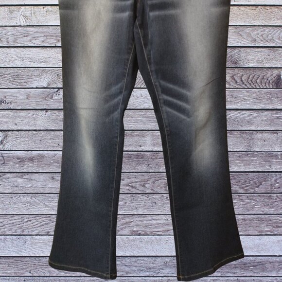 Women's CMJ Faded Washed Straight Leg Jeans Denim Casual - Picture 3 of 5